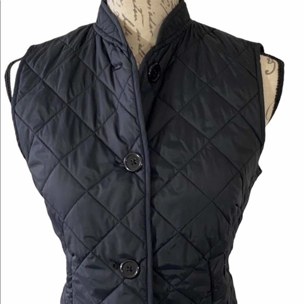 GAP GUILTED BLACK VEST LITE WT
